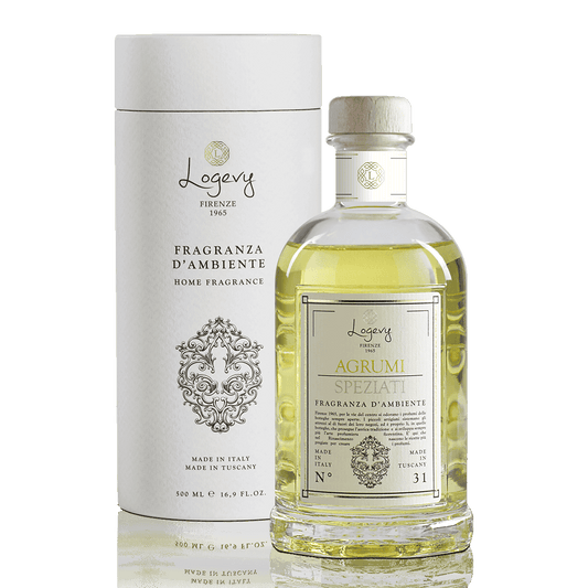 Logevy Agrumi Speziati doftpinnar i glasflaska från Toscana