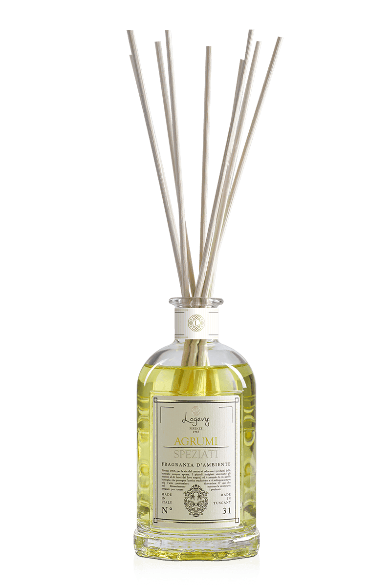 Logevy Agrumi Speziati diffuser med bambupinnar