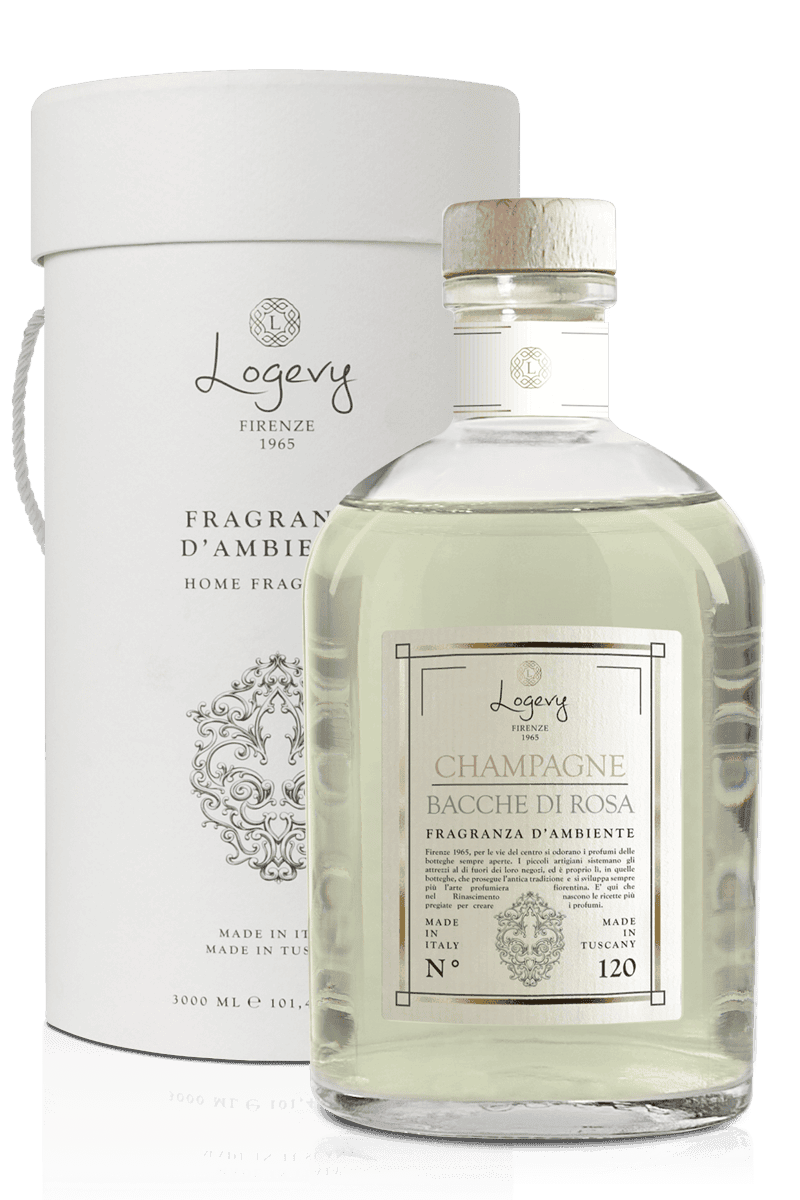 Italiensk lyxdoft från Logevy Firenze 1965 Champagne e Bacche di Rosa 3000ml
