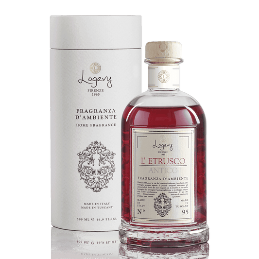 Logevy Etrusco Antico doftpinnar i glasflaska från Toscana