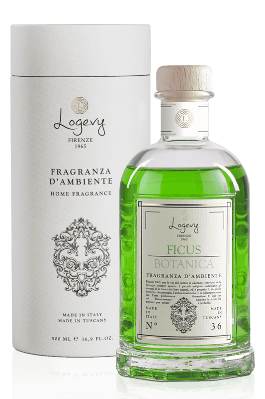 Logevy Ficus Botanica doftpinnar i glasflaska från Toscana