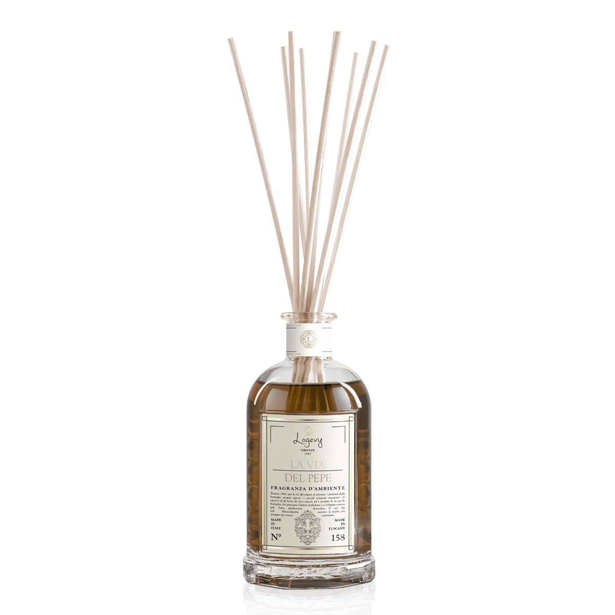 Logevy La Via del Pepe diffuser med bambupinnar