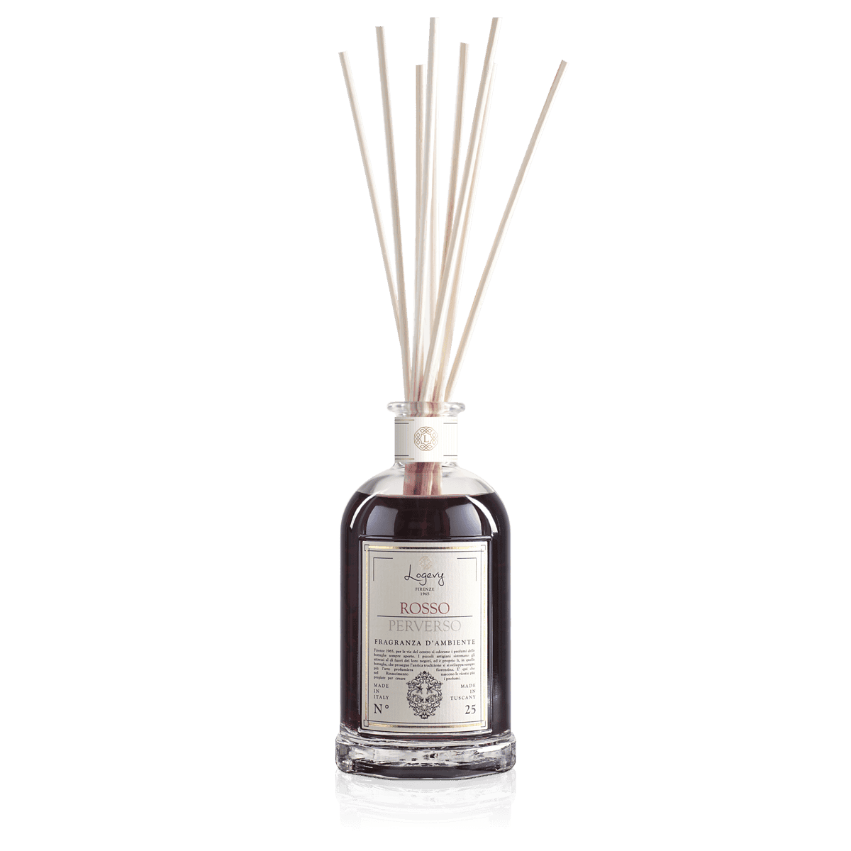 Logevy Rosso Perverso diffuser med bambupinnar