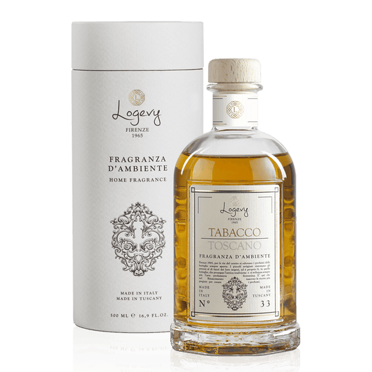 Logevy Tabacco Toscano doftpinnar i glasflaska från Toscana