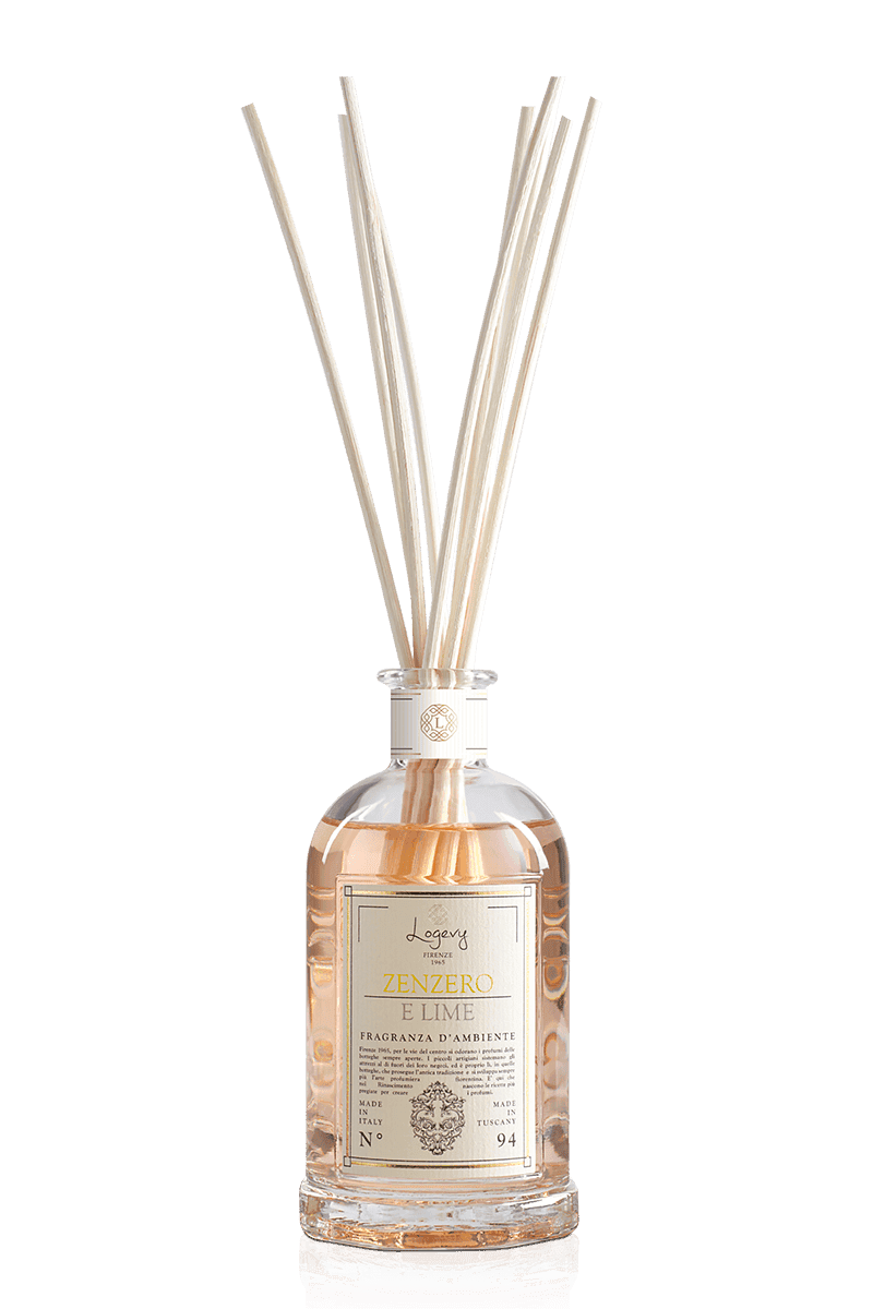 Logevy Zenzero e Lime diffuser med bambupinnar